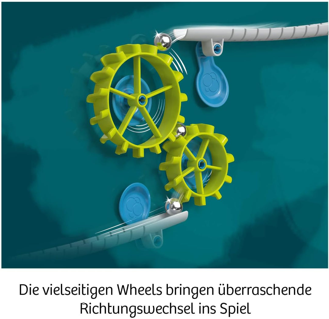 KOSMOS Gecko Run Bundle Big Box & Erweiterung Wheels Erweiterbare Kugelbahn für Kinder, Vertikale Ku