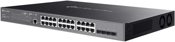 TP-Link TL-SG3428MP 28-Port Gigabit L2+ Managed Switch mit 24 PoE+ Ports (384 Watt, Zentrales Cloud-