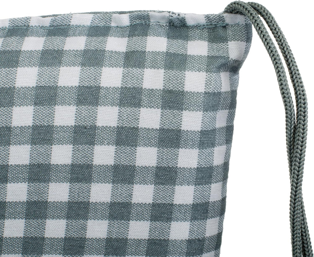 brandsseller Sitzkissen Stuhlkissen kariert Kissen Sitzpolster Garten Auflage - 4er Vorteilspaket -