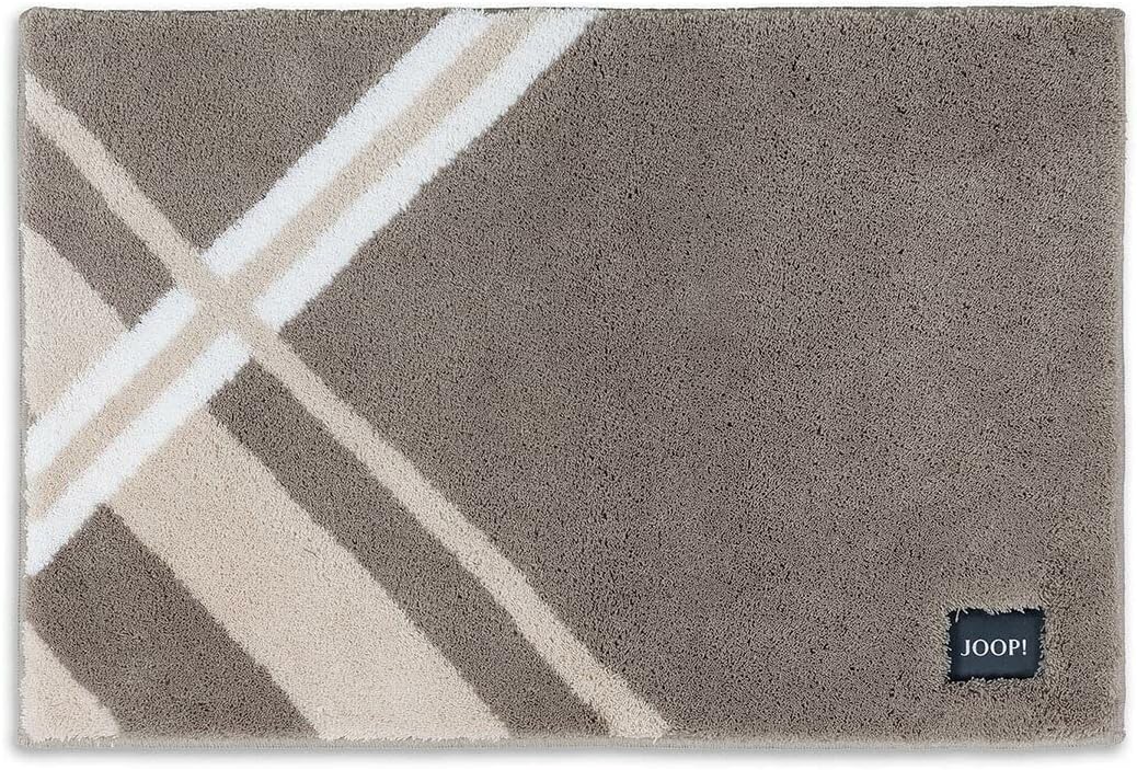 JOOP! Badteppich Checks Farbe Graphit Grösse 50x60cm Graphit 50 x 60 cm, Graphit 50 x 60 cm