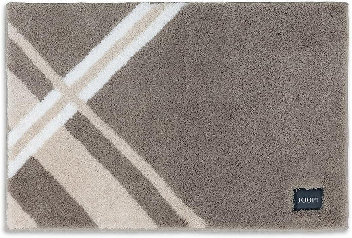 JOOP! Badteppich Checks Farbe Graphit Grösse 50x60cm Graphit 50 x 60 cm, Graphit 50 x 60 cm