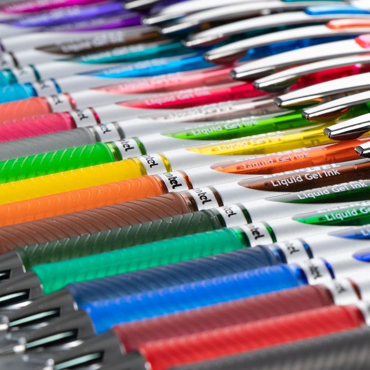 Pentel BL77-NX EnerGel Gel-Tintenroller mit Druckmechanik, 0,7 mm Kugeldurchmesser = 0,35 mm Strichs