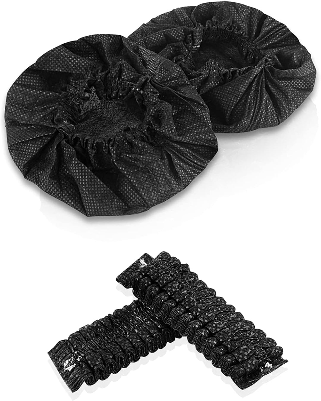 Geekria 100 Paar Einzeln verpackte Einweg-Kopfhörerabdeckungen, Dehnbare Sanitär-Ohrpolster, hygieni