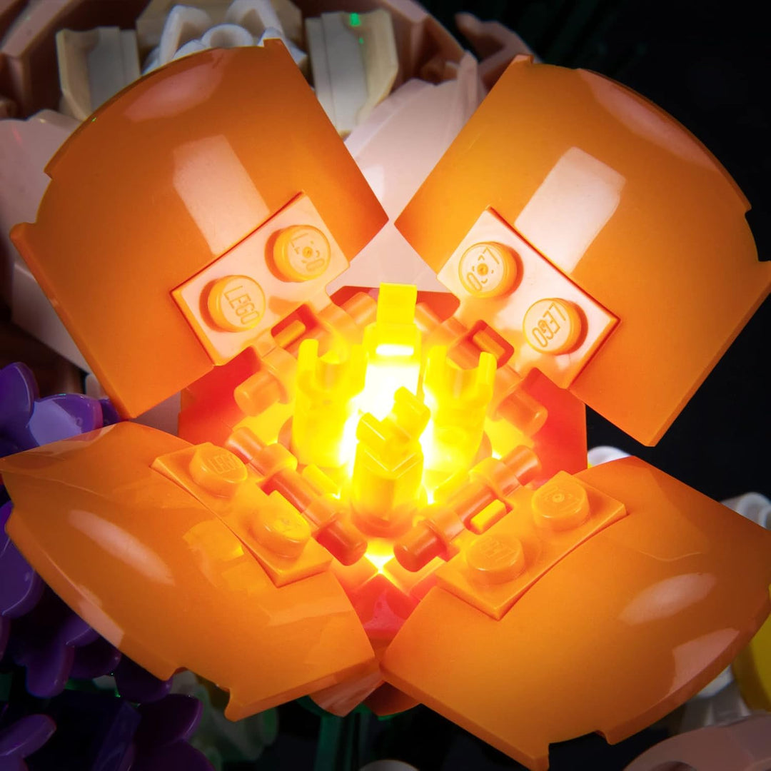 Led Licht Set Kompatibel mit Lego Blumenstrauss, Led Beleuchtungs Set Compatible with Lego 10280 Flo