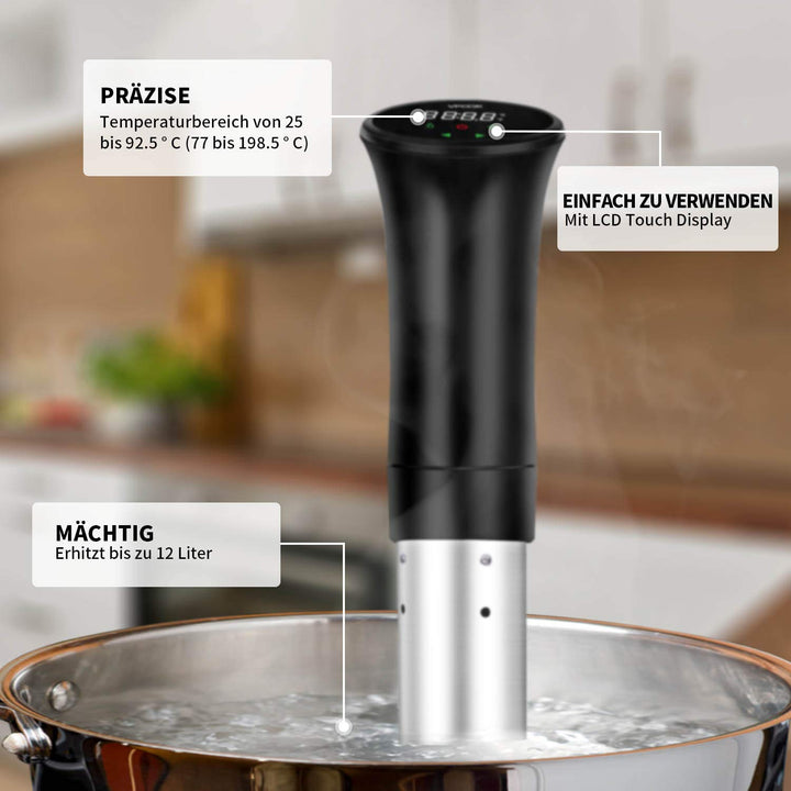 Sous vide Sous-vide Garer, Präzisionskochtopf Immersion Zirkulator, 3D Leistungsstarke leise Wasserz