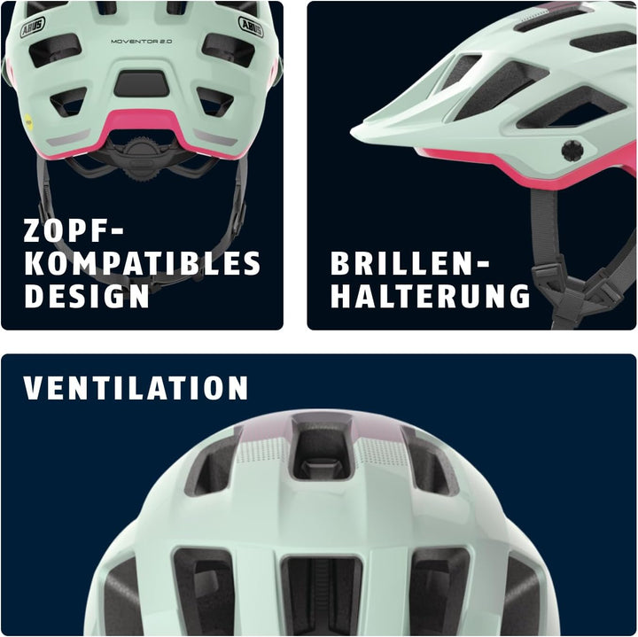 ABUS MTB-Helm Moventor 2.0 MIPS - Fahrradhelm mit Aufprallschutz für den Geländeeinsatz - All-Mounta