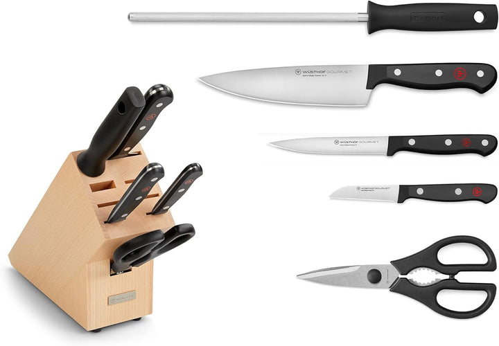 WÜSTHOF Gourmet Messerblock mit 5 Artikeln gr. Block mit 5 Artikeln, gr. Block mit 5 Artikeln