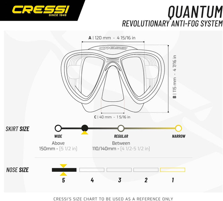 CRESSI Unisex-Adult Quantum + Itaca Ultra Dry Combo Schnorcheln Set