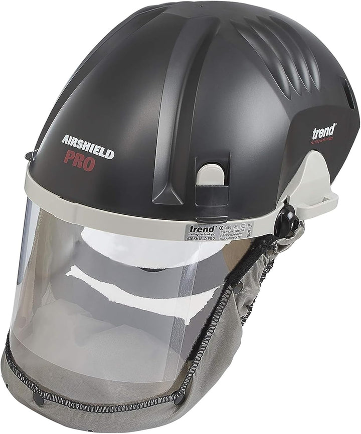 Trend Airshield Pro PAPR APF 20 Atemschutzmaske 230V Euro-Stecker, Batteriebetriebene Atemschutzmask
