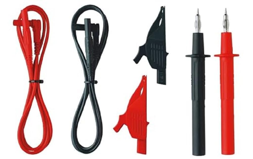 Benning TA 2 Sicherheitsmessleitungsset 6-teilig (Stecktechnik 4 mm, inkl. Messleitungen, Strombelas