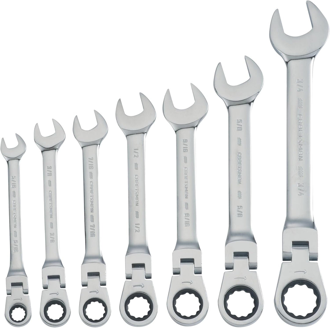 CRAFTSMAN CMMT87010 7-Piece SAE Flex Reversible Ratchet Set