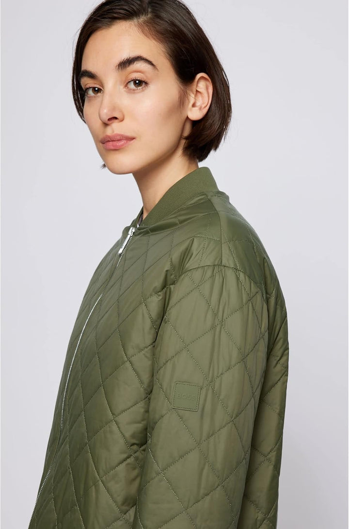 BOSS Damen C_patilda Jacke 36 Dark Green303, 36 Dark Green303