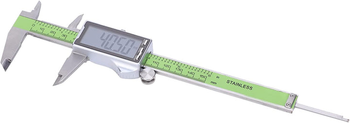 Fafeicy 150mm Digitaler Messschieber mit LED-Display, hochfestes elektronisches Lineal aus Edelstahl