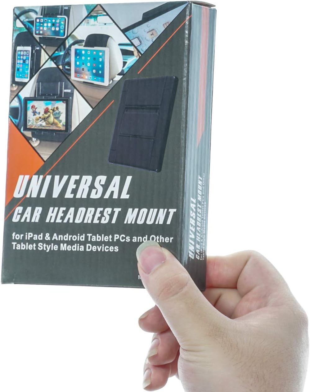 TFY KFZ-Halterung, Auto-Kopfstützen-Halterung für Handys und Tablets, kompatibel mit Geräten mit ein