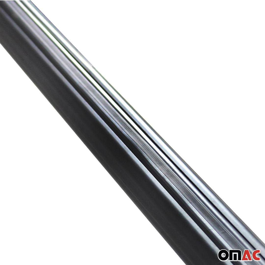 Dachträger Gepäckträger Relingträger kompatibel mit Ford Ecosport 2015-2023 Schwarz Alu 2X