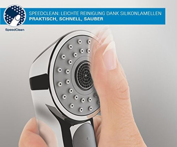 GROHE Tempesta 100 - Brausestangenset (2 Strahlarten, langlebige Oberfläche, Antikalk-System), chrom