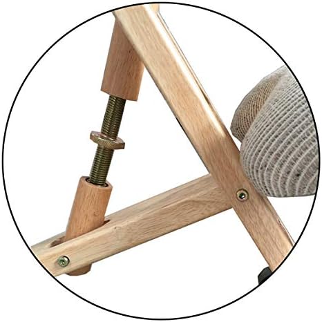 Cinius Ergonomischer Stuhl Orthopädischer Kniestuhl mit Rücken Computerstuhl Kniehocker Stoff Schwar