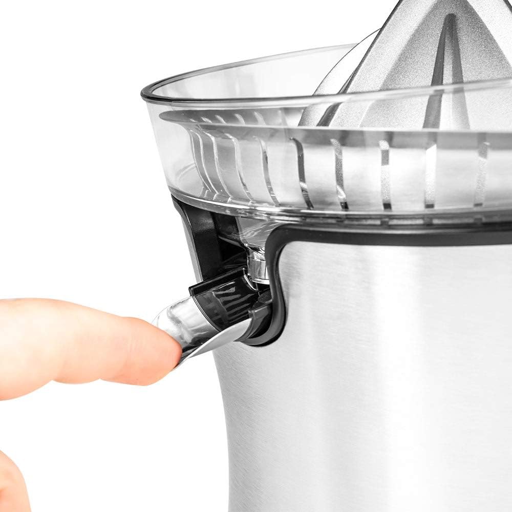 GASTROBACK 41150 Zitruspresse Advanced Pro S, 100 Watt, Aluminiumguss, Automatischer Anlauf, Edelsta