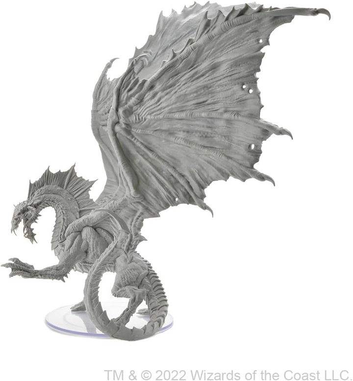 Adult Black Dragon: D&D Nolzur's Marvelous Unpainted Miniatures, Kunststoff