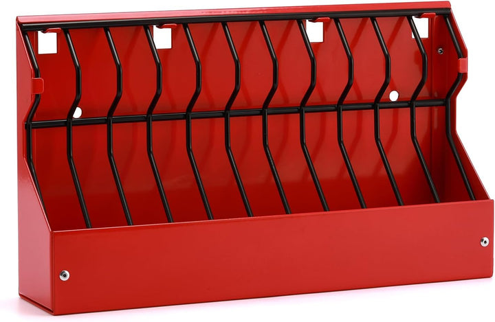 CASOMAN Plier Organizer Rack, Pliers Cutters Organizer, Black/Red, 11-Slot Plier Rack, Mounts on a p