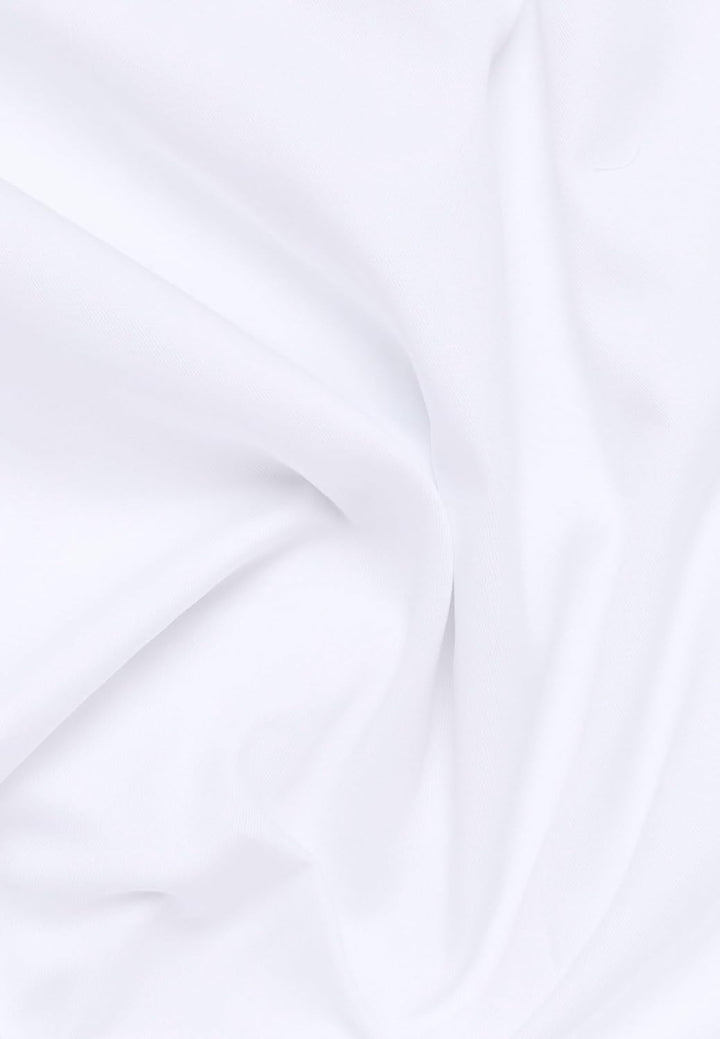 ETERNA Herren bedrucktes Twill-Hemd Comfort FIT 43 Weiss 02, 43 Weiss 02