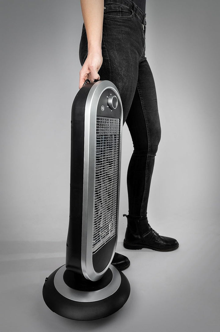 Güde Infrarot Heizstrahler GIH 900 (900 W Heizleistung, 2 Heizstufen (450/900 W) mit oder ohne Oszil