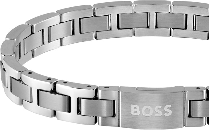 BOSS Jewelry Armband mit Knebelverschluss für Herren Kollektion METAL LINK ESSENTIALS - 1580036
