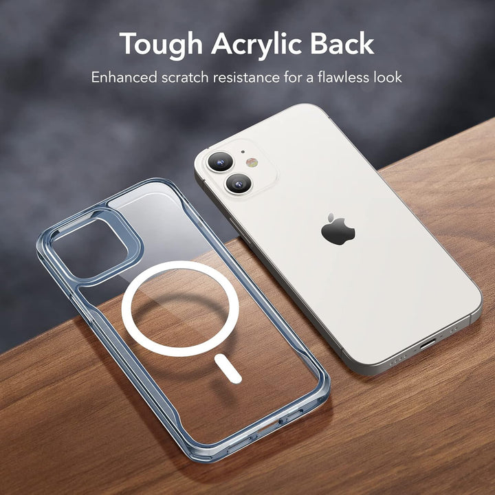 ESR für iPhone 12 Hülle und iPhone 12 Pro Hülle, Kompatibel mit MagSafe HaloLock, Hybrid Magnetische