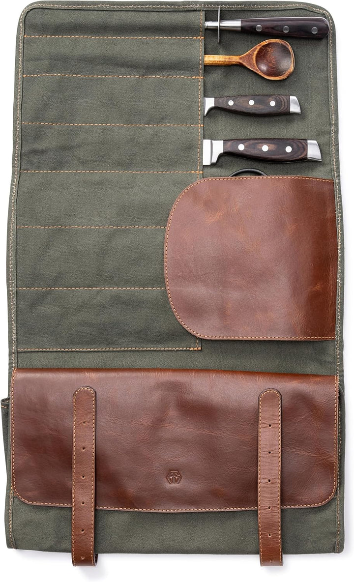 Angus Stoke XXL Messertasche mit 16 Fächern & viel Stauraum – Multifunktionstasche & Werkzeugtasche