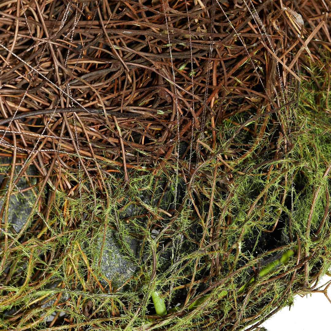 Relaxdays Igelhaus, Iglu, Winterquartier für Garten, wetterfeste Igelkuppel aus Rattan HxBxT 20 x 52