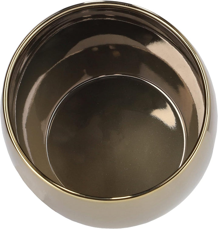 KOTARBAU® 3er Set Keramik-Blumentopf Übertopf für Blumen Pflanzen ⌀ 13 cm Weiss Silber Gold, ⌀ 13 Cm