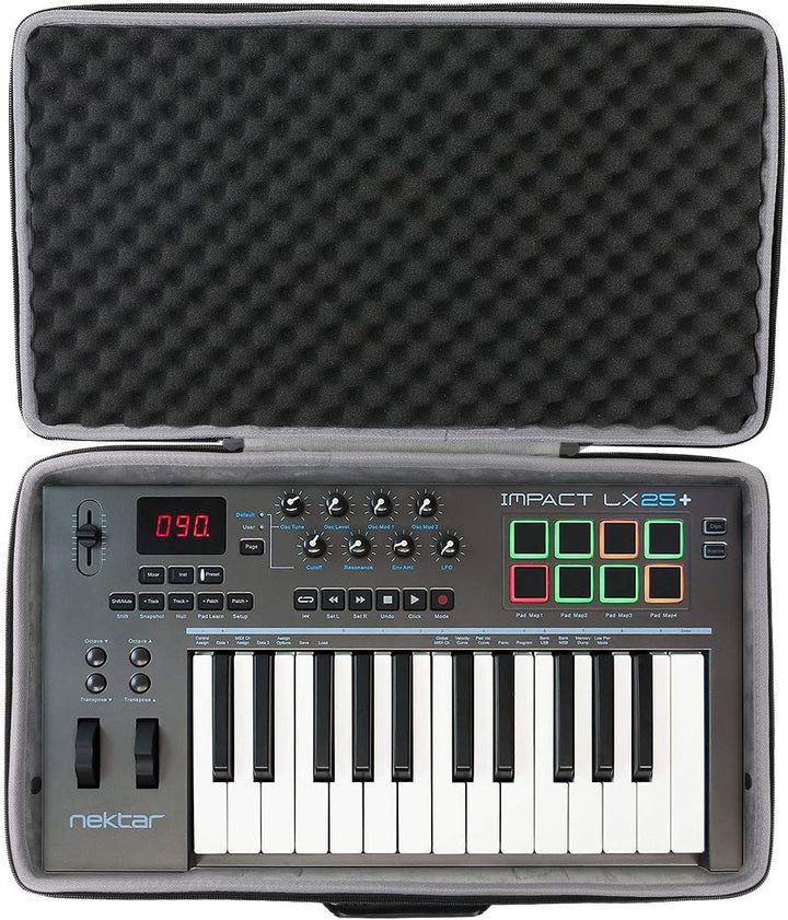 co2CREA Hart Reise Schutz Hülle Etui Tasche für Nektar Impact LX 25+ / LX-25 Plus MIDI Studio Contro