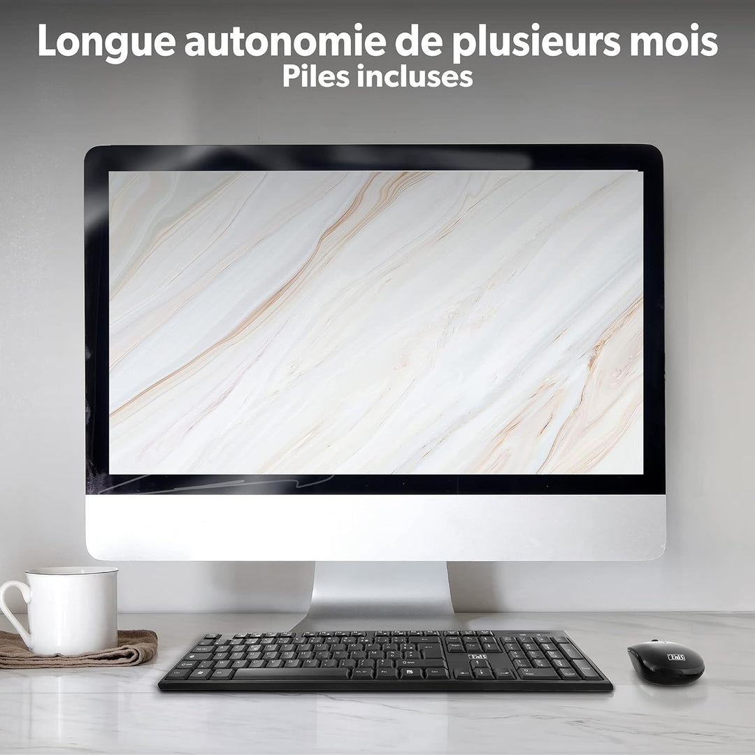 Ensemble Clavier – Souris sans fil T'nB Classy (Schwarz)
