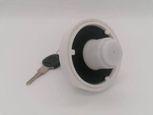 CR-MOESANCO Wassertankdeckel für Wohnwagen mit 2 Schlüsseln für Wohnwagen oder Camper FAC, Weiss