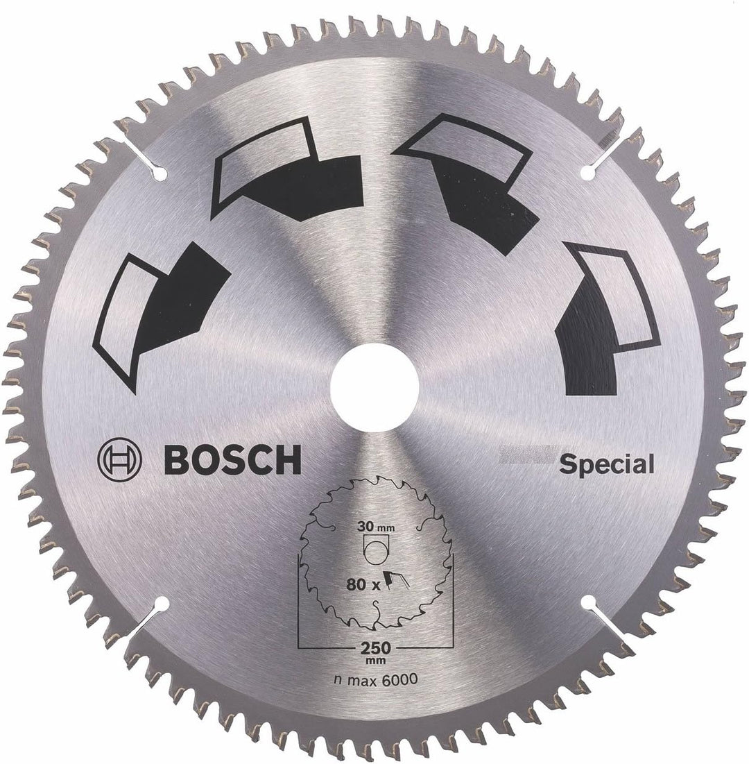 Bosch DIY Kreissägeblatt Special für verschiedene Materialien (Ø 250 mm, 80 Zähne), 250 mm