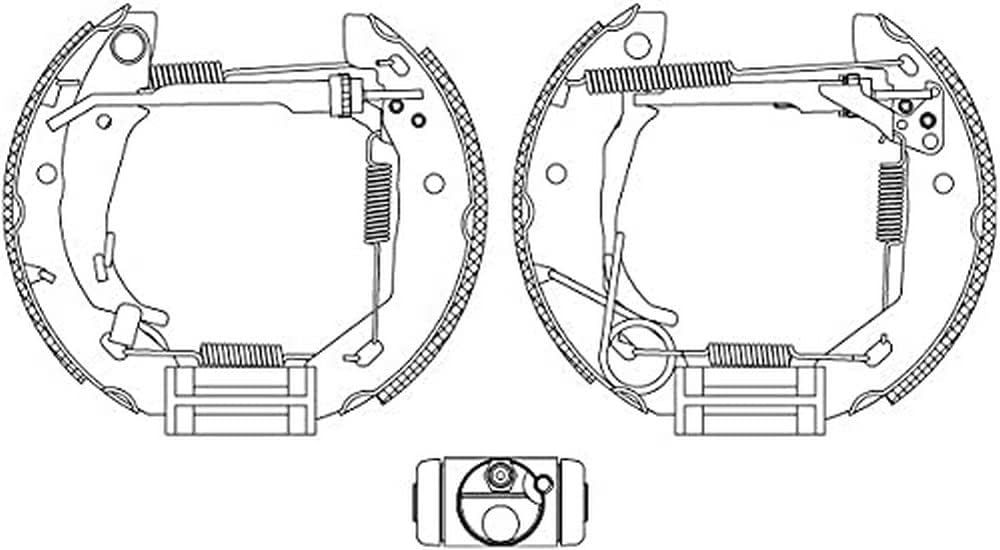 HELLA PAGID 8DB 355 004-521 Bremsbackensatz - R0890 - für u.a. MERCEDES-BENZ
