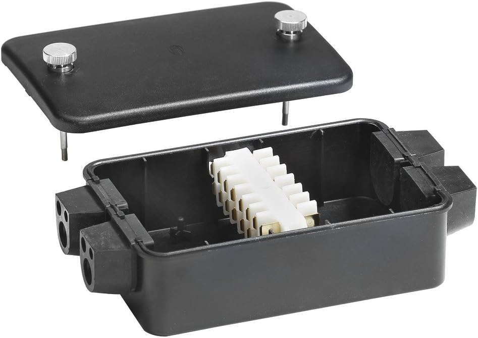 HELLA Kabelverbindungsdose - Flachstecker - 8-polig - 8KV 004 259-031, schwarz 8-polig mit Flachstec