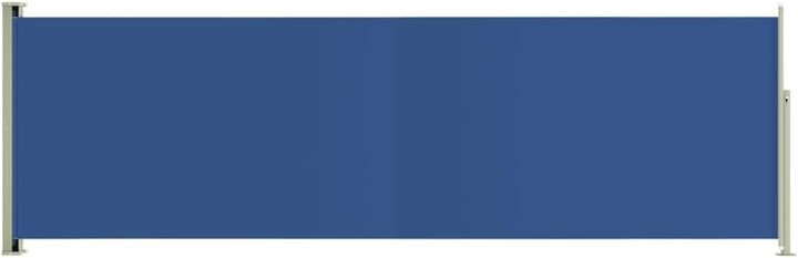 FIRBNUS Seitenmarkise Ausziehbar 160x500 cm Blau Sichtschutz Balkon Sichtschutz Garten Sonnenschutz