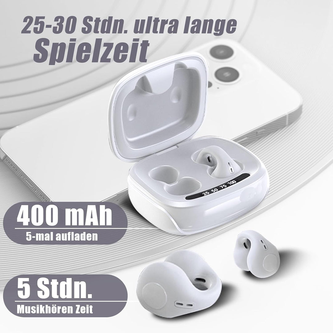 Open Ear Kopfhörer Bluetooth kabellos drahtloses Ohrclip-Bluetooth-Headset Ear Clip Luftleitung Knoc