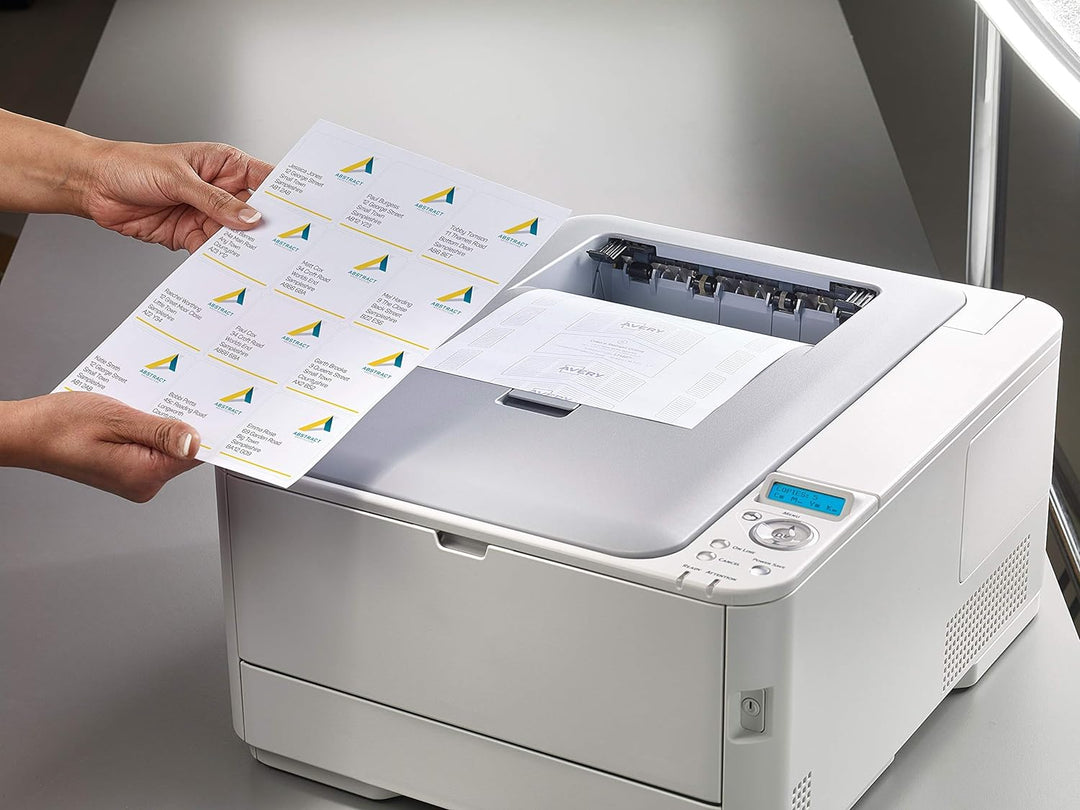 Avery Adressetiketten für Laserdrucker, ohne Papierstau, 12 pro Bogen 63,5x72mm weiss (3000 Etikette