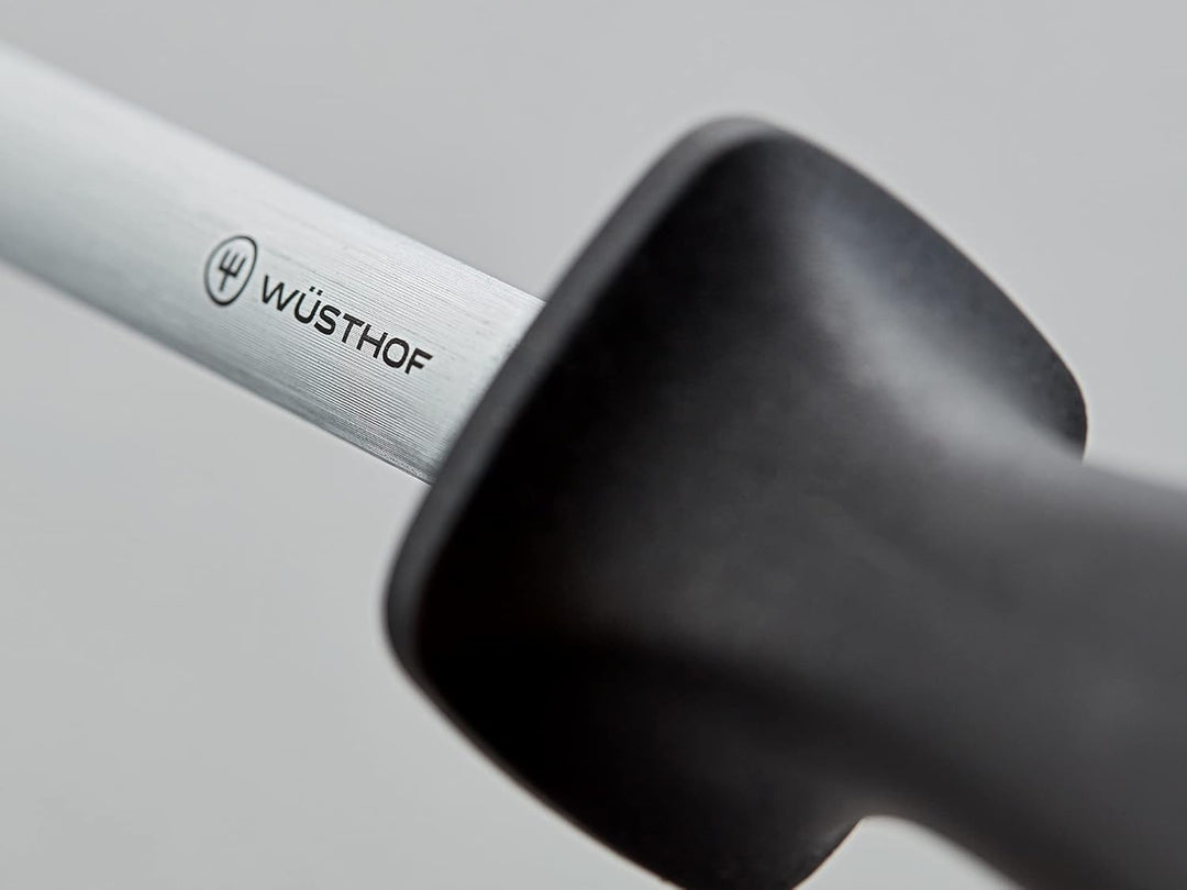 WÜSTHOF Wetzstahl sharpening steel, 26 cm, Schwarz / Silber 26 cm oval, 26 cm oval