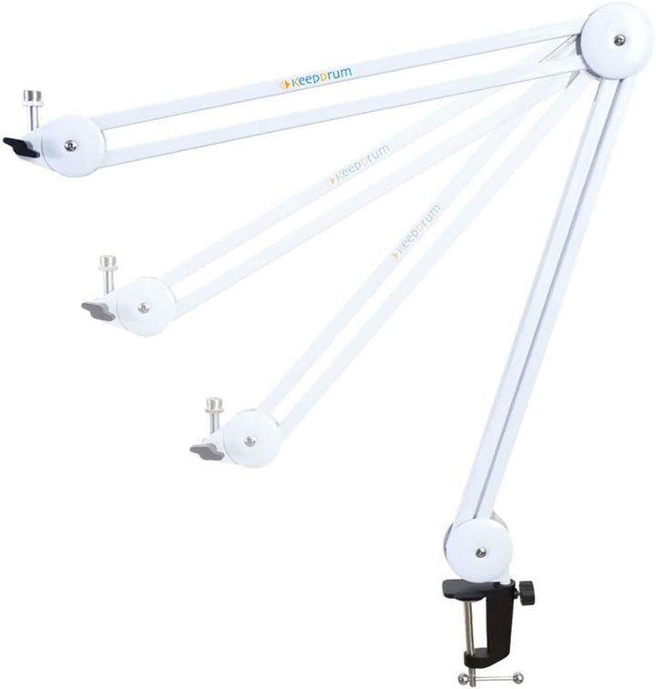 Rode X XDM-100 USB-Sprechermikrofon + keepdrum MS138 Gelenkarm-Stativ Weiss