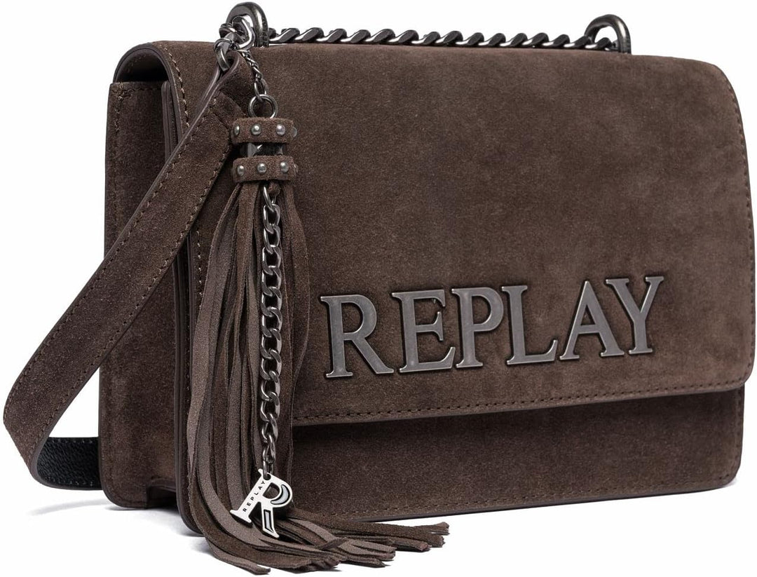 Replay Damen Fw3000 Handtasche, Einheitsgrösse 110 Dk Brown Wood, 110 Dk Brown Wood