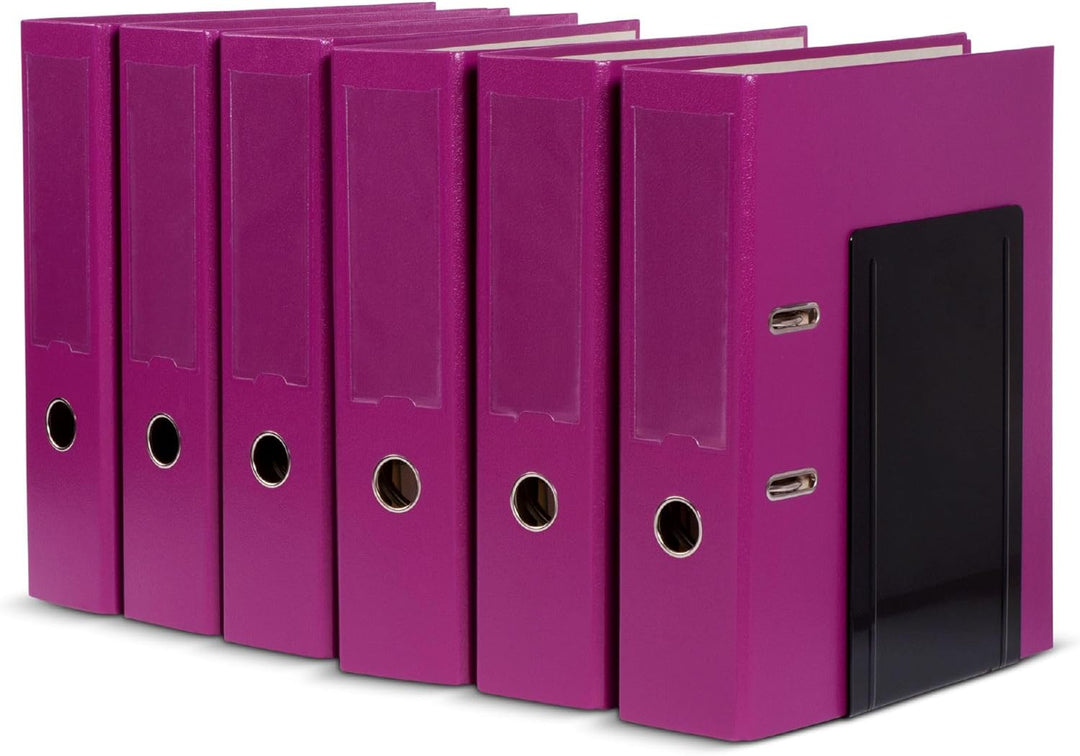 MAUL Buchstütze Registraturstütze aus Metall (2er Pack) | Bücherhalter, Organzier für Kinder, Bücher