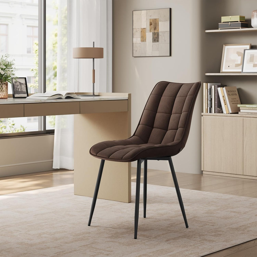 WOLTU 4 x Esszimmerstühle 4er Set Esszimmerstuhl Küchenstuhl Polsterstuhl Design Stuhl mit Rückenleh