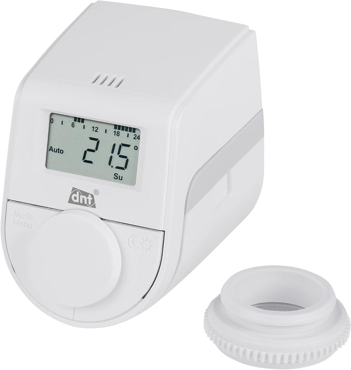 DNT 5er-Set Heizkörperthermostat ThermoTune, Stand-Alone, ca. 4 Jahre Batterielaufzeit, 5er-Set