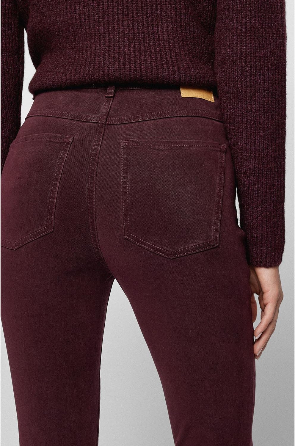 BOSS Damen Jeans 25 Dunkelrot, 25 Dunkelrot