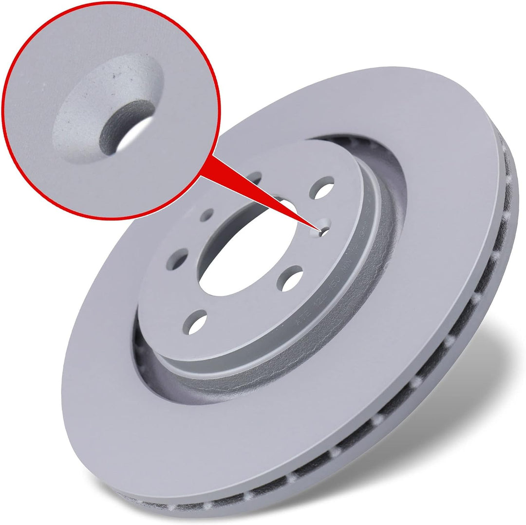 ATE Bremsenset Vorderachse inkl. Bremsscheiben Ø 280 mm Belüftet und Bremsbeläge + Verschleisskontak