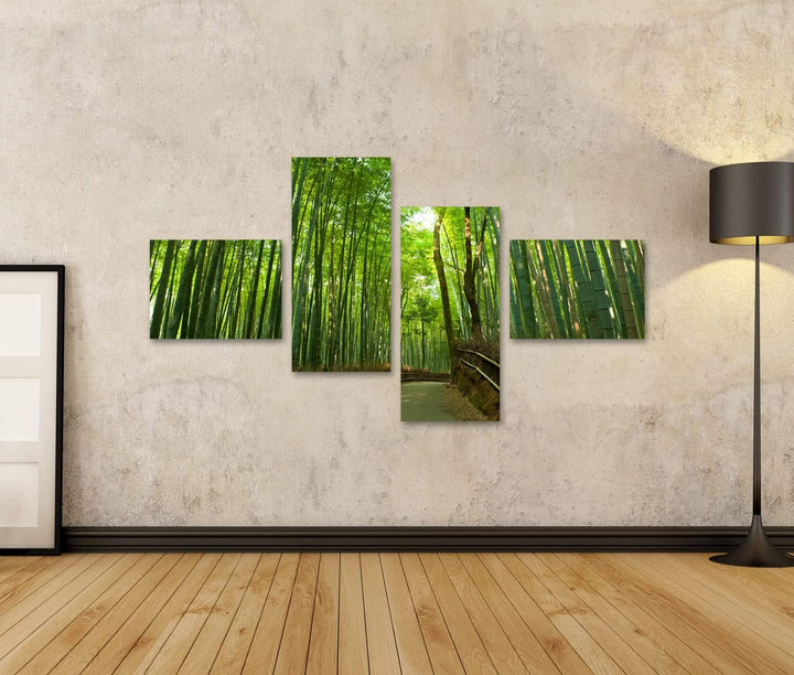 islandburner Bild auf Leinwand Berühmte Bambushain Bei Arashiyama Kyoto Japan Bilder Wandbilder Post