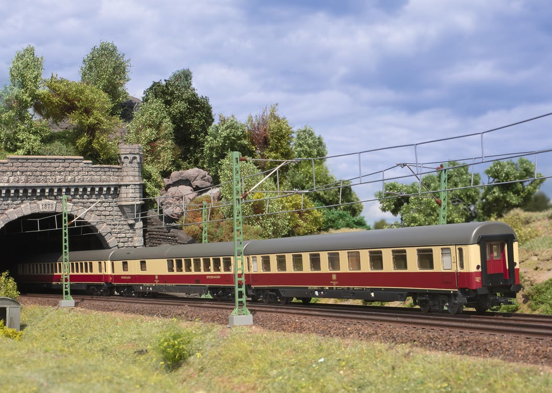 Märklin 43861 H0 Schnellzugwagen Purpurrot/Beige 1. Klasse der DB Apmz 121 1. Klasse